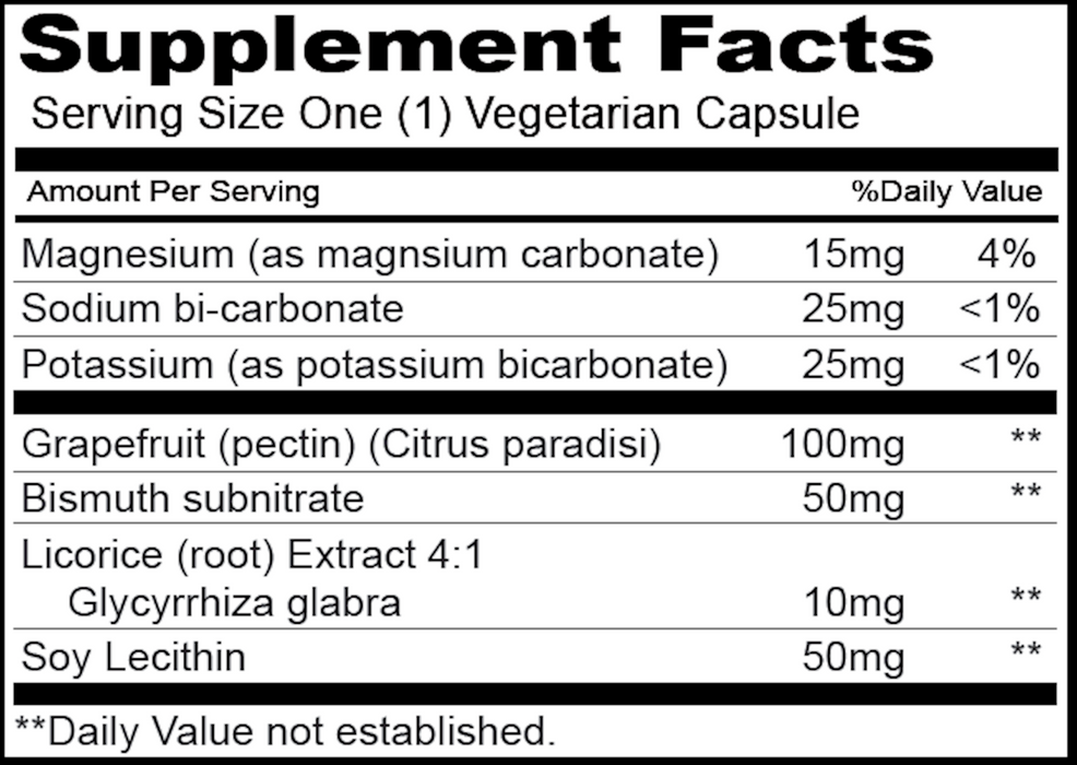 Priority One Vitamins Reflux Soothe 60 vegcaps