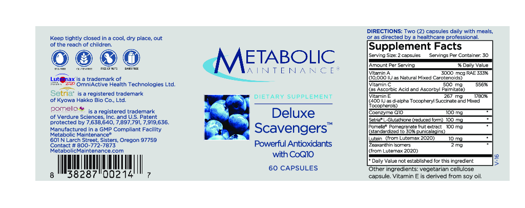 Metabolic Maintenance Deluxe Scavengers 60 caps