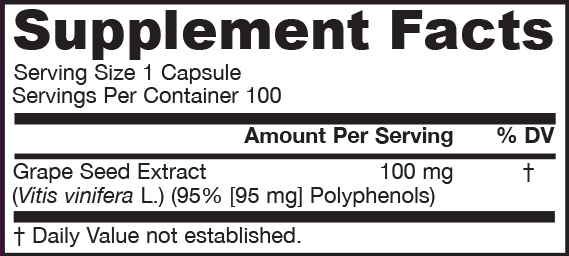 Jarrow Formulas OPCs+95 Traubenkernextrakt 100 mg 100 Kapseln