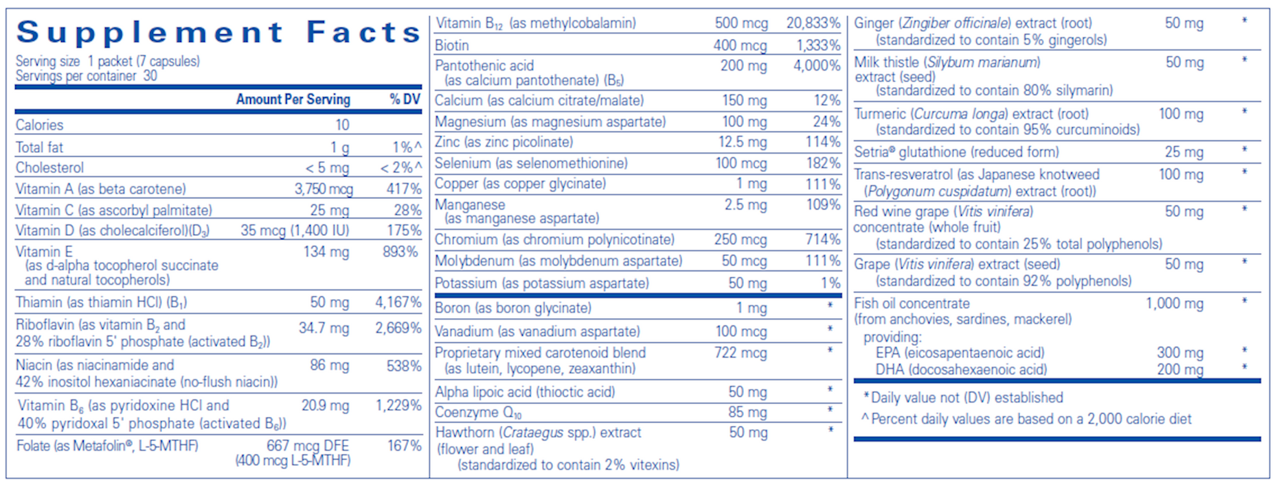 Pure Encapsulations UltraPure Pack 30 pkts