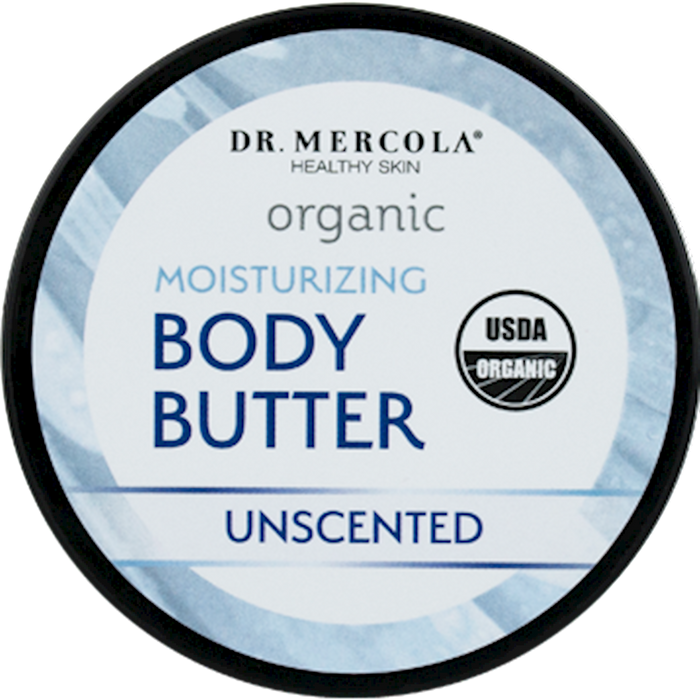 Dr. Mercola Organic Body Butter Unscented 4 oz