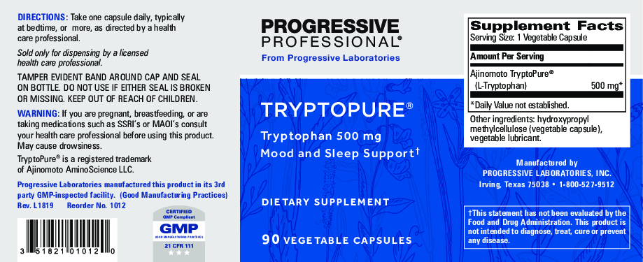 Progressive Labs TryptoPure  90 vcaps