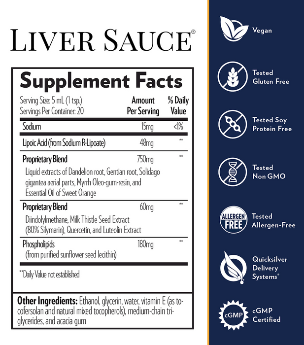 Quicksilver Scientific Dr. Shade's Liver Sauce 3.38 fl oz