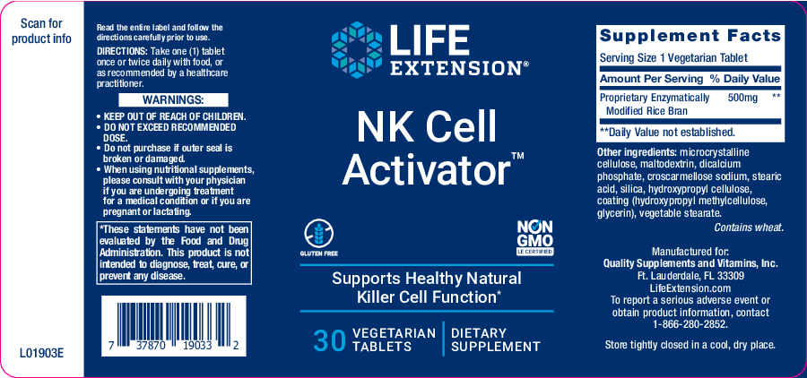 Life Extension NK Cell Activator 30 vegtabs