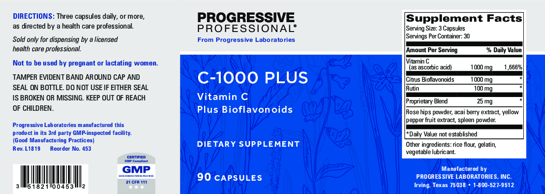 Progressive Labs C-1000 Plus 90 caps