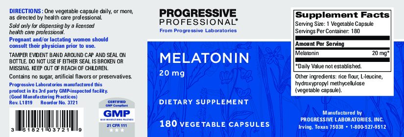 Progressive Labs Melatonin 20 mg