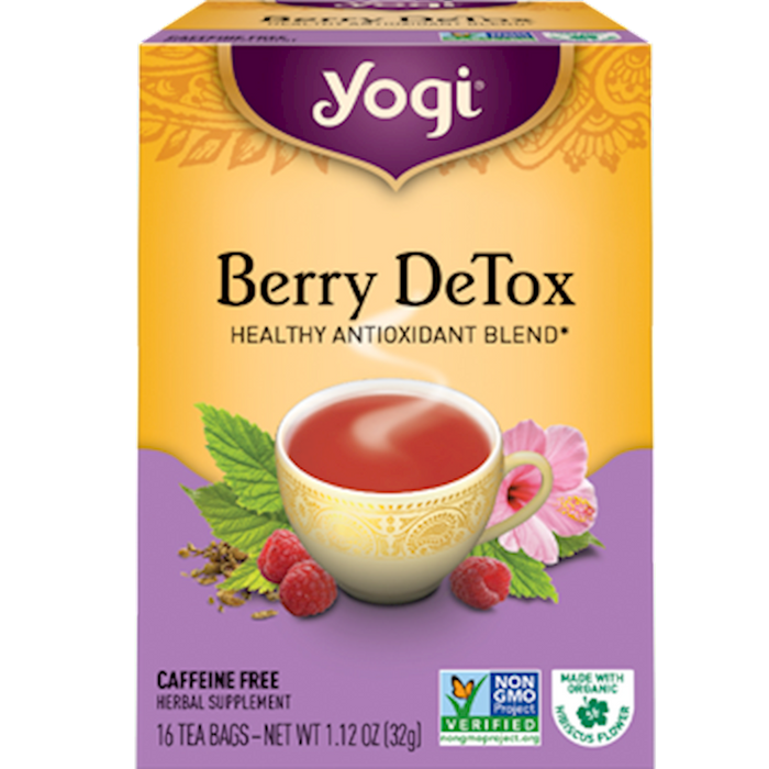 Yogi Tea Skin DeTox Soothing Rose Hibiscus 16 Tea Bags 1.12 oz (32 g)