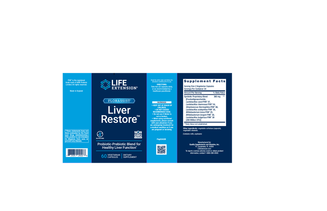 Life Extension FLORASSIST Liver Restore 60 vegcaps