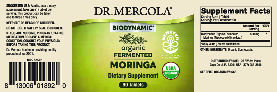 Dr. Mercola Biodynamic Fermented Moringa 90 tabs