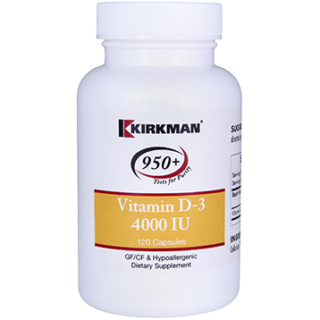 Kirkman Labs Vitamin D-3 4000 IU 120 caps