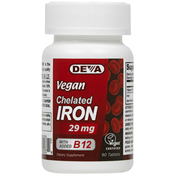 Deva Nutrition LLC Vegan Chelated Iron 29 mg 90 tabs
