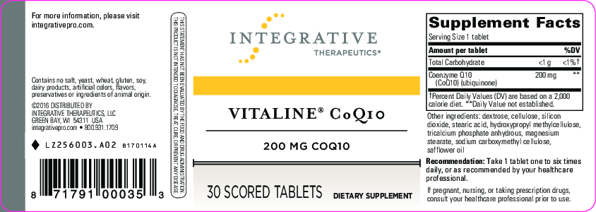 Integrative Therapeutics Vitaline CoQ10 200 mg 30 tabs