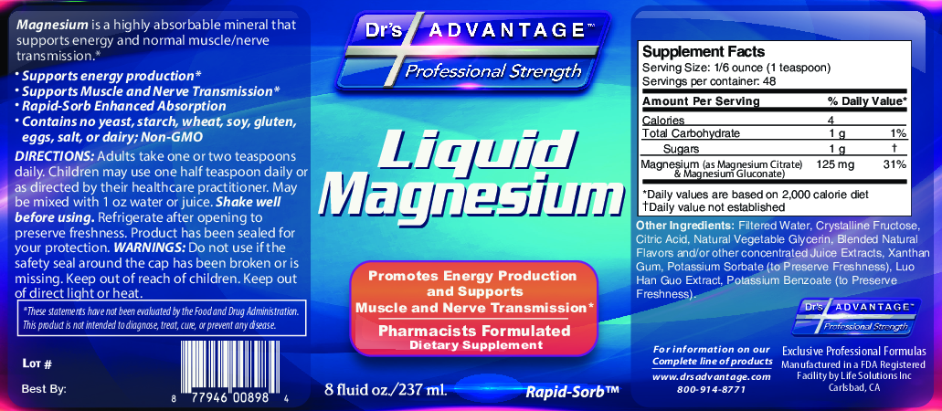 Dr.'s Advantage Liquid Magnesium 8 oz