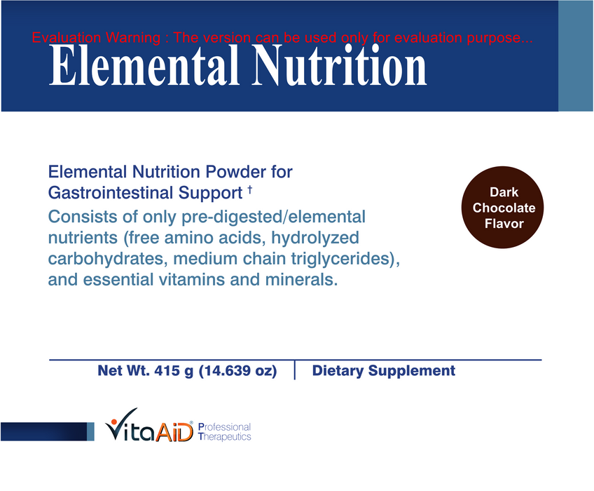 Vita Aid Elemental Nutrition (Chocolate) 9 serv