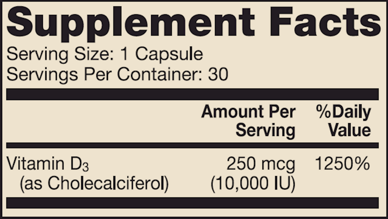 Dr. Mercola Lipsomal Vitamin D3 10,000 IU 30 caps