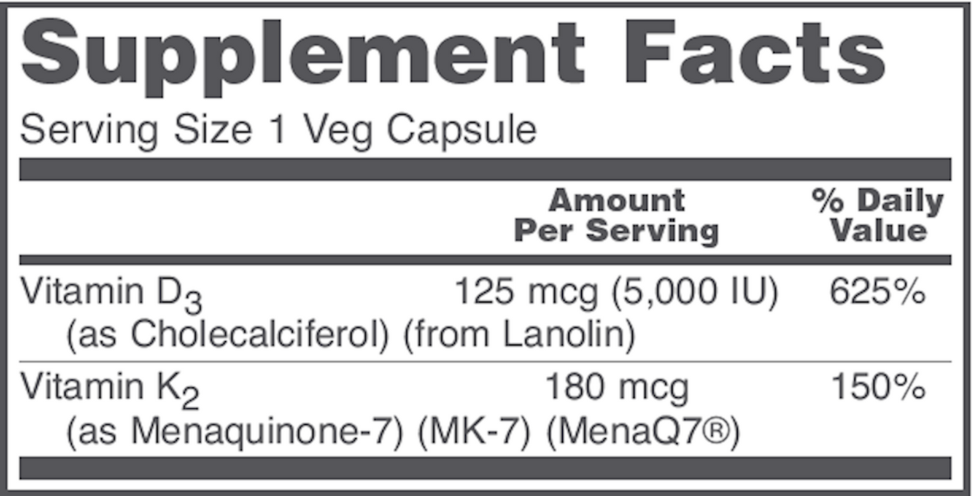 Protocol For Life Balance K2 MK-7 & D3  60 vegcaps