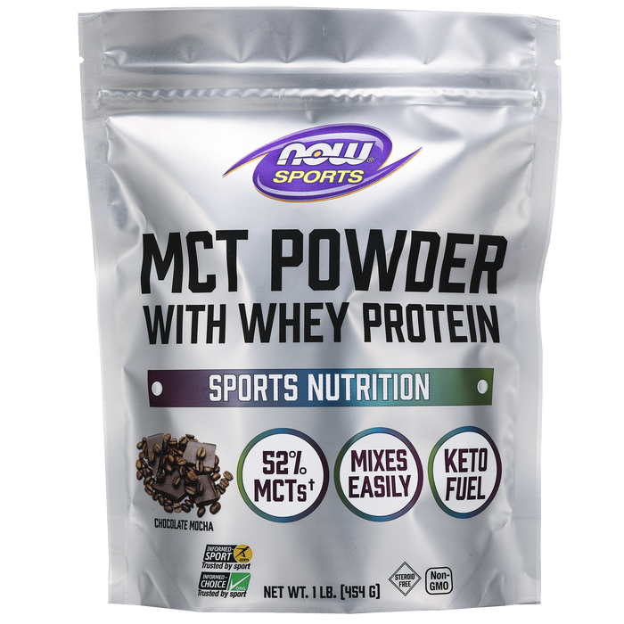 NOW MCT Powder Whey Protein Choc 45 serv