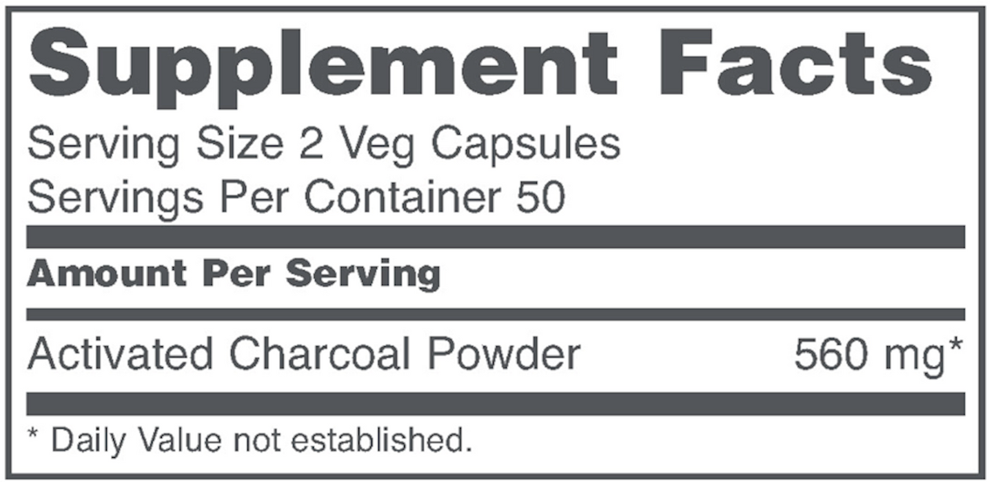 Protocol For Life Balance Activated Charcoal 100 vegcaps
