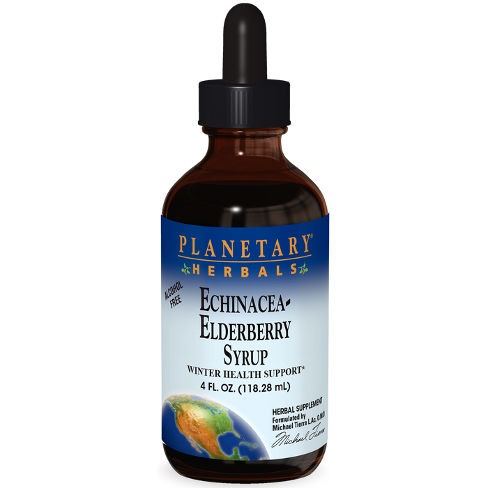 Planetary Herbals Echinacea-Elderberry Syrup 4 fl oz
