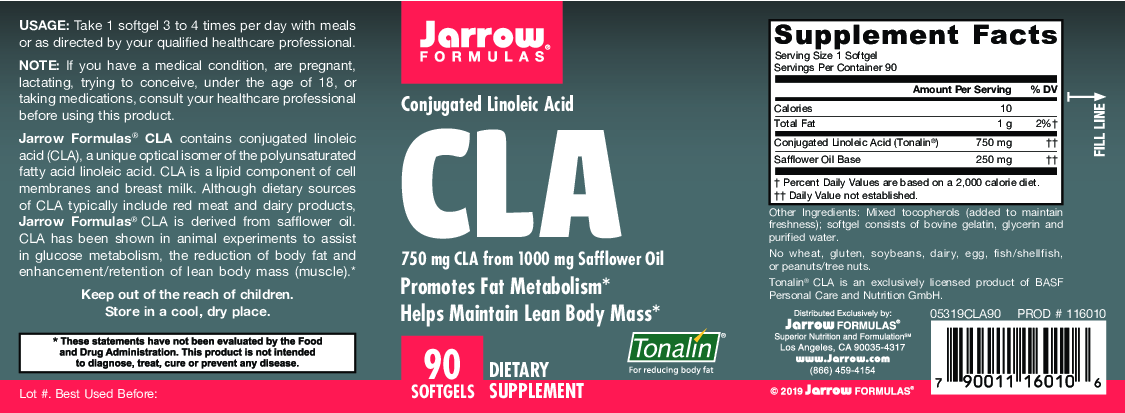 Jarrow Formulas CLA 750 mg 90 softgels