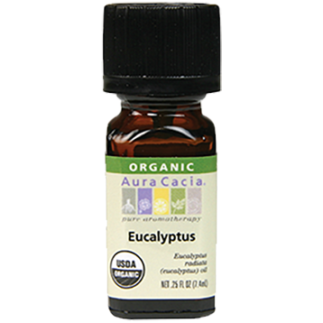 Aura Cacia Eucalyptyus Organic Essential Oil .25 oz