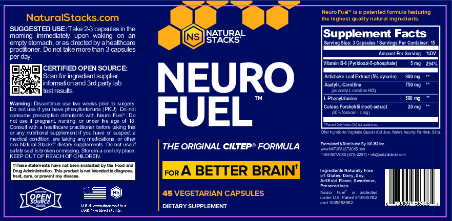 Natural Stacks Neurofuel 45 vegcaps