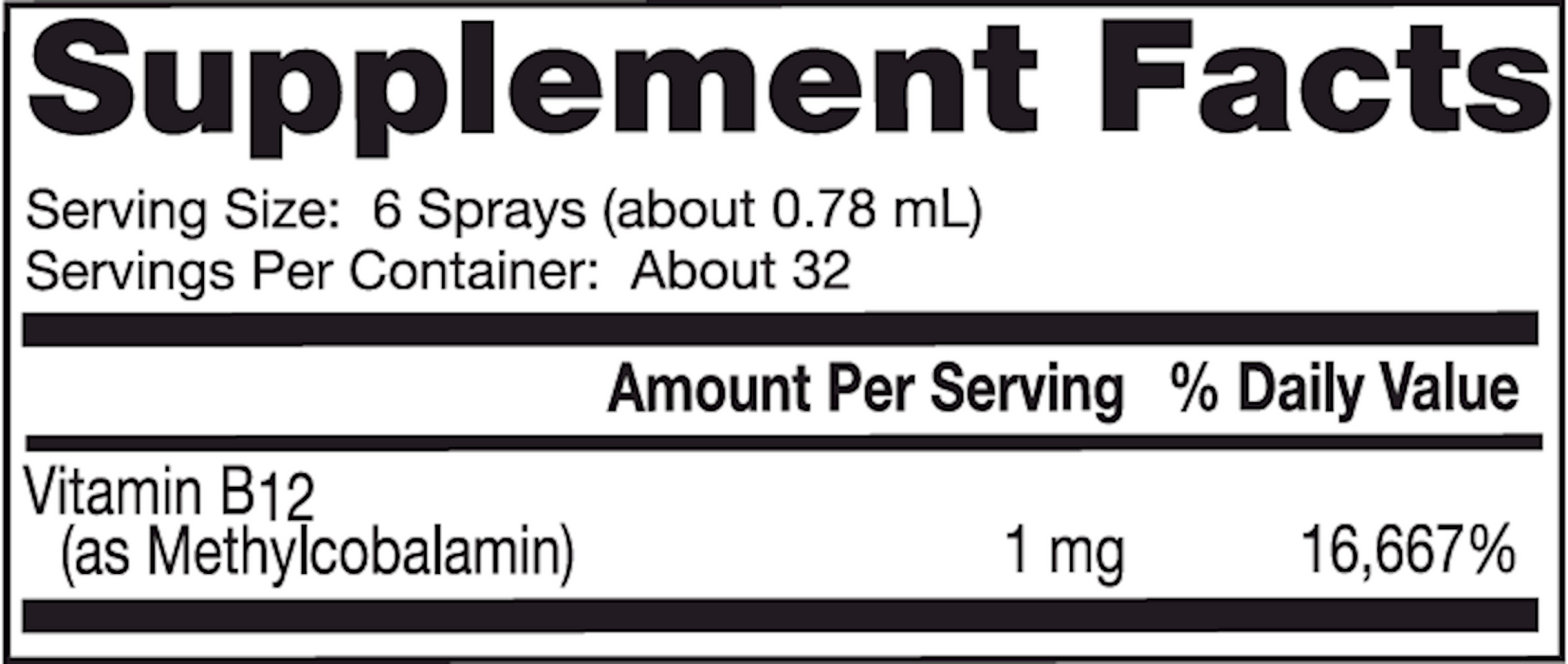 Dr. Mercola Vitamin B-12 Energy Booster .85 fl oz