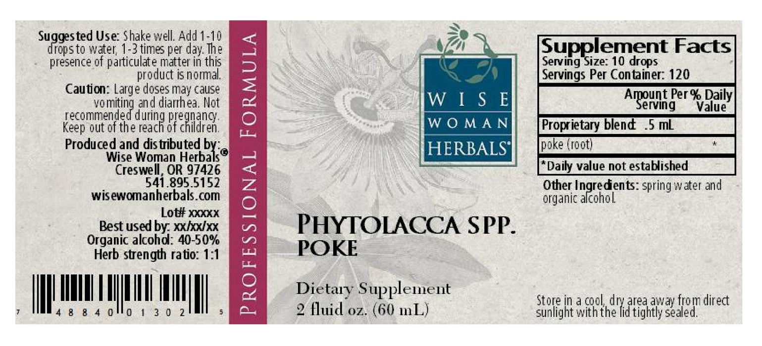 Wise Woman Herbals Phytolacca/poke