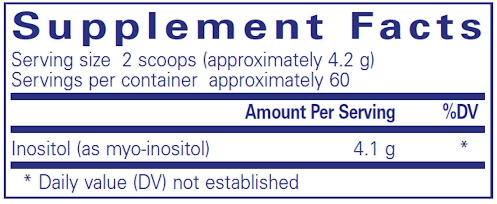 Pure Encapsulations Inositol (powder) 250 gms