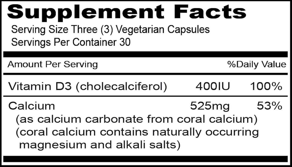 Priority One Vitamins Coral Calcium 90 vegcaps
