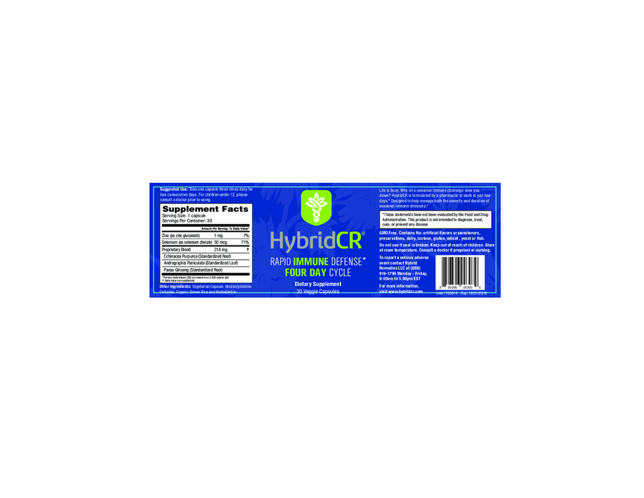 Hybrid Remedies HybridCR  30 vegcaps