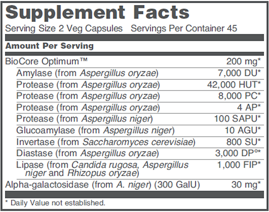 Protocol For Life Balance BioCore Enhanced Enzymes 90 Kapseln