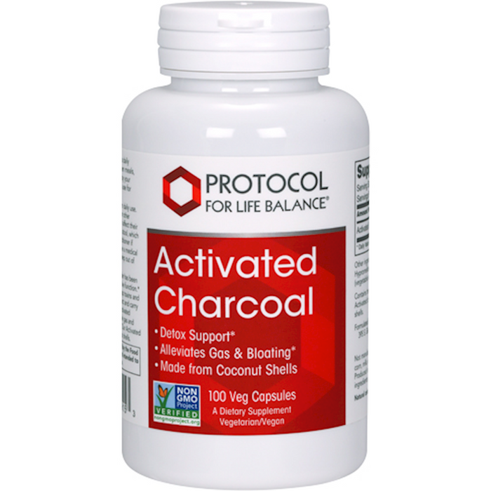 Protocol For Life Balance Activated Charcoal 100 vegcaps