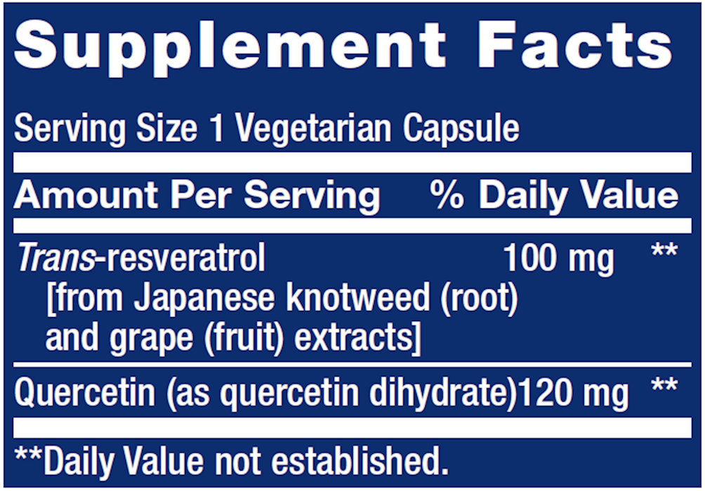 Life Extension Resveratrol 100 mg 60 vegcaps