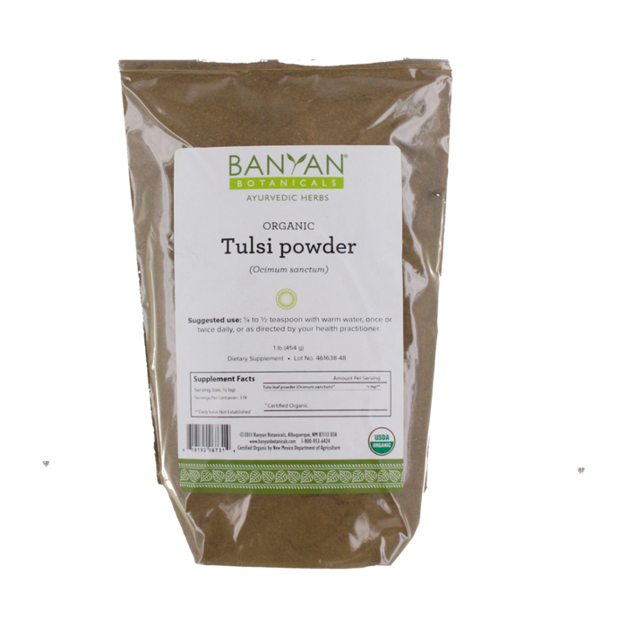 Banyan Botanicals Tulsi Leaf Powder, Organic 1 lb