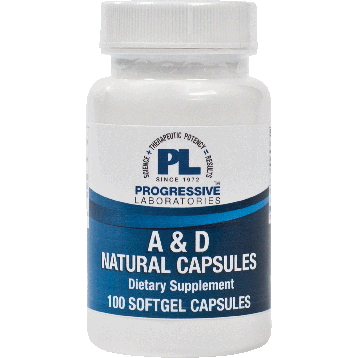 Progressive Labs A & D Natural Capsules 100 gels