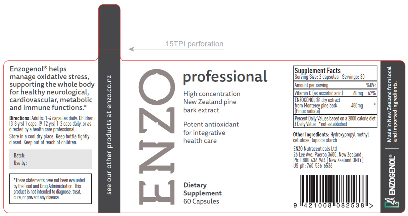 Enzo Nutraceuticals Ltd. Enzo Professional 60 caps