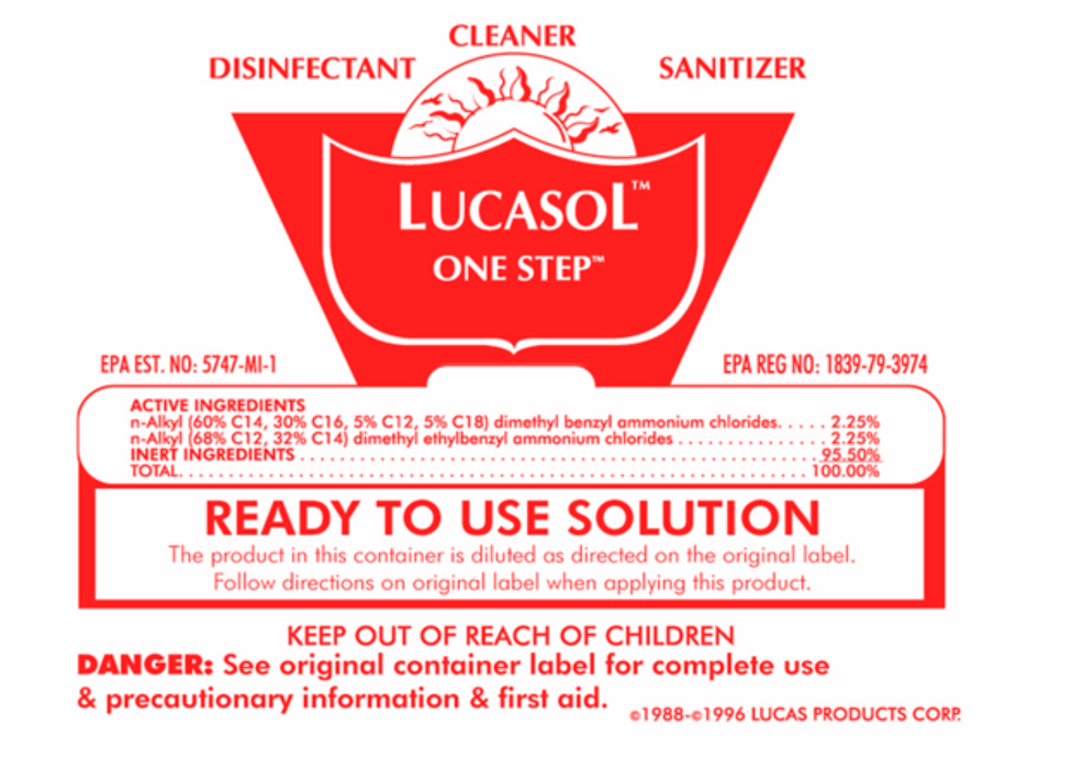 Lucas Products Lucasol spray bottle 24 oz